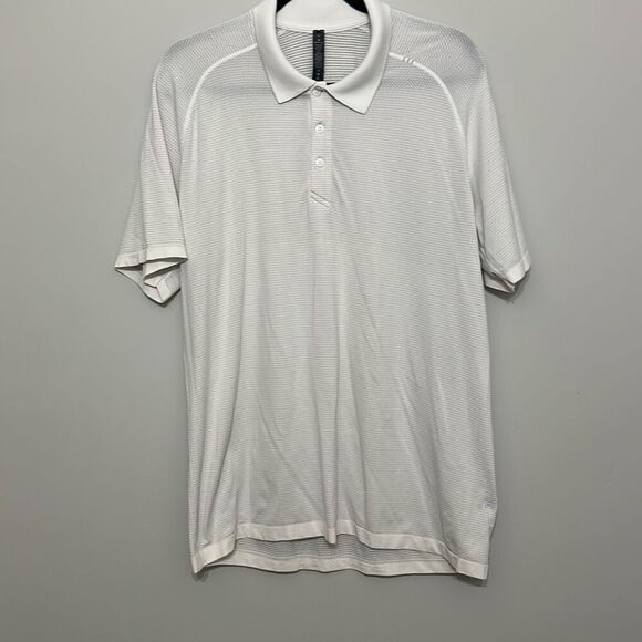 Lululemon Hawaii Exclusive Collared Metal Vent Tech Golf Polo  White XL - Picture 1 of 8